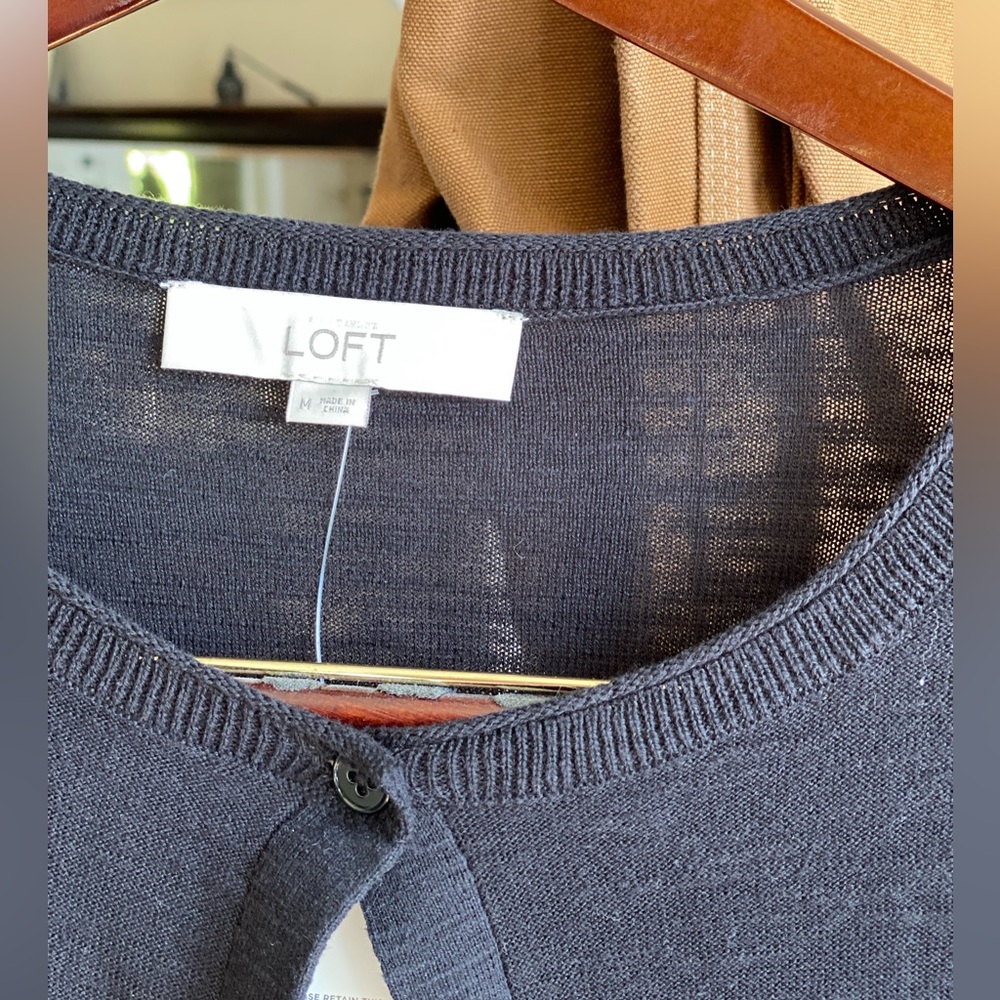 Ann Taylor Loft black cardigan
